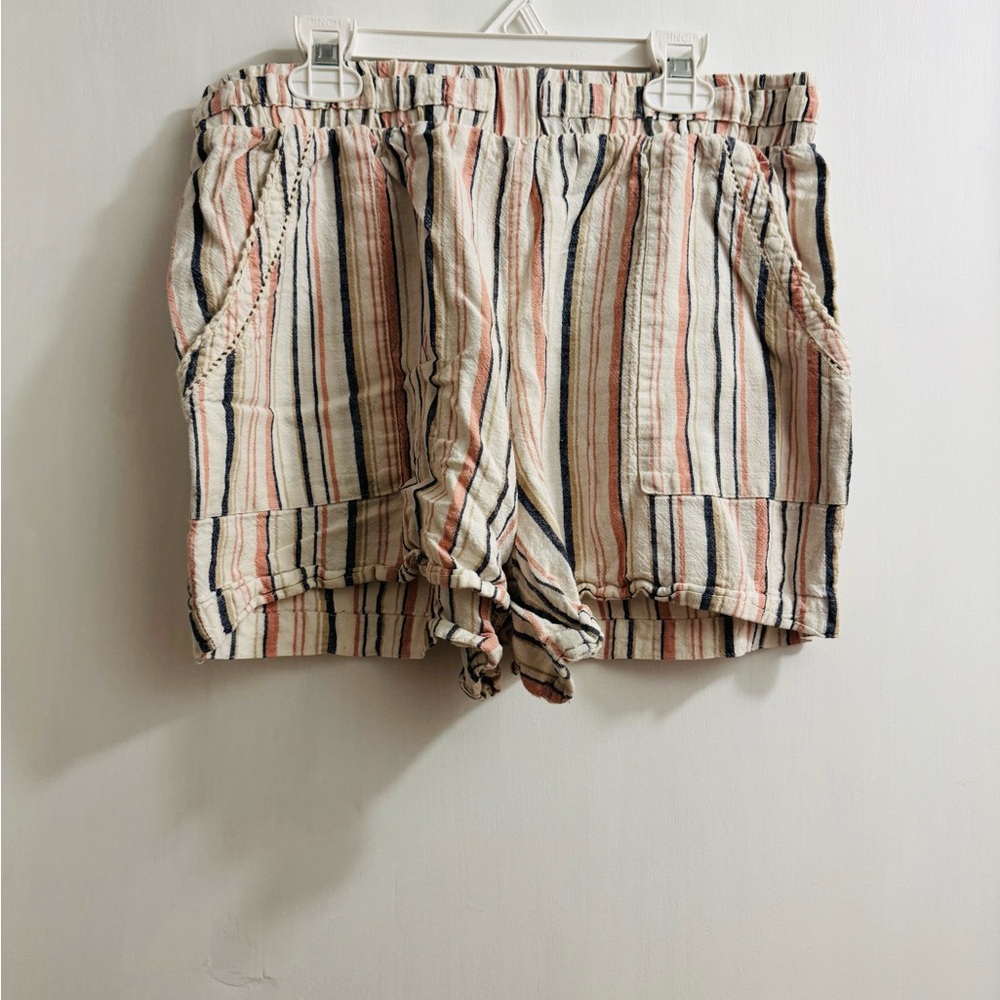 Knox Rose Multicolor Striped Women's Cargo Shorts